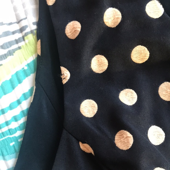 Ann Taylor petite 8P Black sheath dress with polka dots - Picture 7 of 8